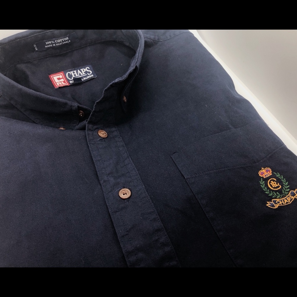 Chaps Ralph Lauren Crested Long sleeve button up